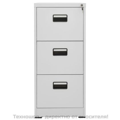 Шкаф за папки, сив, 46x62x102,5 cм, стомана