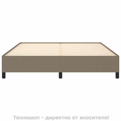 Рамка за легло без матрак, таупе, 180x200 см плат