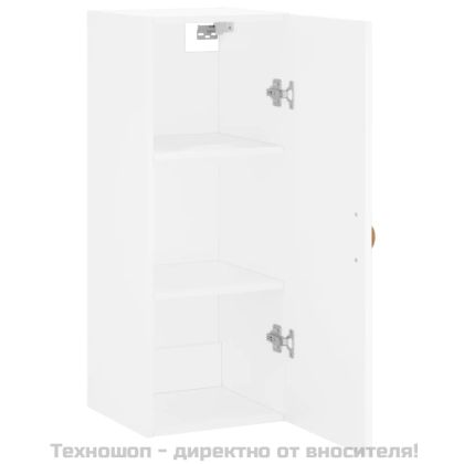 Стенен шкаф бял 34,5x34x90 см