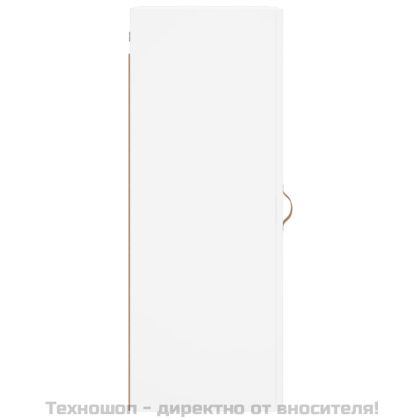 Стенен шкаф бял 34,5x34x90 см