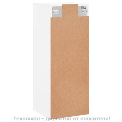 Стенен шкаф бял 34,5x34x90 см