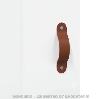 Стенен шкаф бял гланц 34,5x34x90 см