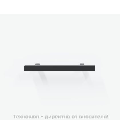 Сайдборд, бял, 34,5x34x90 см, инженерно дърво