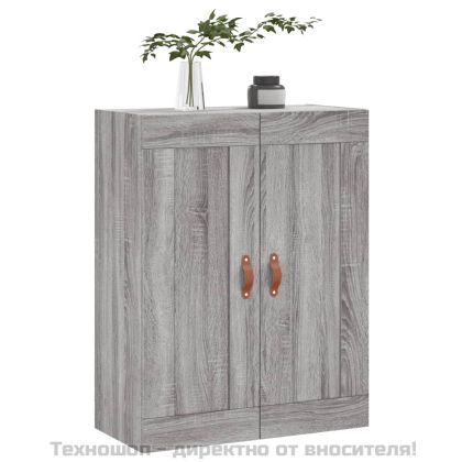 Стенен шкаф сив сонома 69,5x34x90 см инженерно дърво