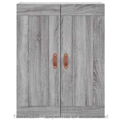 Стенен шкаф сив сонома 69,5x34x90 см инженерно дърво