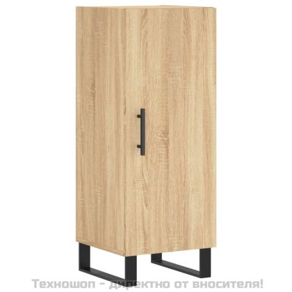 Сайдборд, дъб сонома, 34,5x34x90 см, инженерно дърво