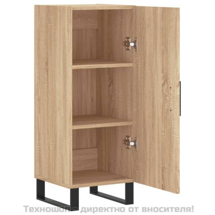 Сайдборд, дъб сонома, 34,5x34x90 см, инженерно дърво