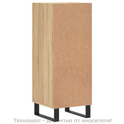 Сайдборд, дъб сонома, 34,5x34x90 см, инженерно дърво