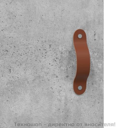 Стенен шкаф бетонно сив 34,5x34x90 см