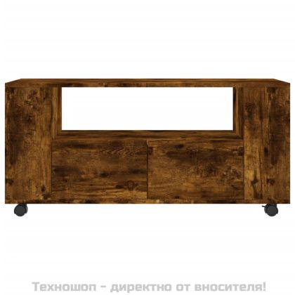 ТB шкаф, опушен дъб, 102x34,5x43 см, инженерно дърво
