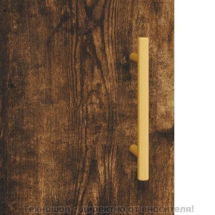 Сайдборд, опушен дъб, 34,5x34x90 см, инженерно дърво