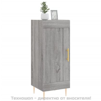 Сайдборд, сив сонома, 34,5x34x90 см, инженерно дърво