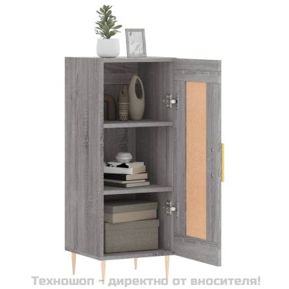 Сайдборд, сив сонома, 34,5x34x90 см, инженерно дърво
