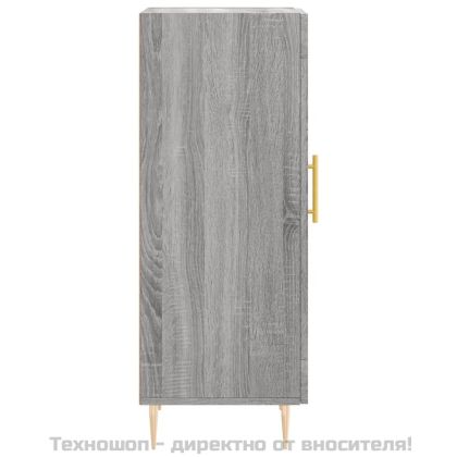 Сайдборд, сив сонома, 34,5x34x90 см, инженерно дърво