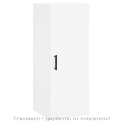 Стенен шкаф бял 34,5x34x90 см