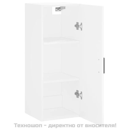 Стенен шкаф бял 34,5x34x90 см