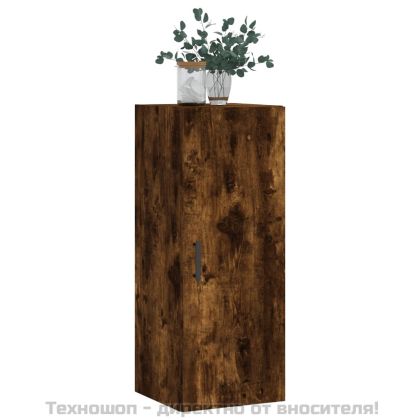 Стенен шкаф опушен дъб 34,5x34x90 см
