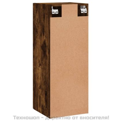 Стенен шкаф опушен дъб 34,5x34x90 см