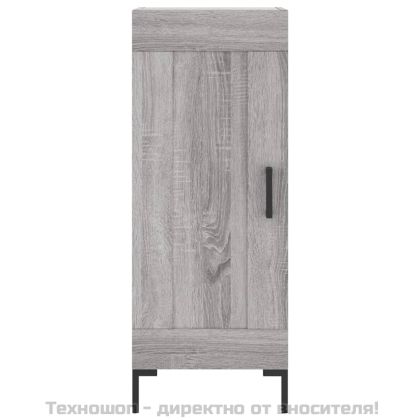 Сайдборд, сив сонома, 34,5x34x90 см, инженерно дърво