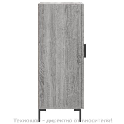 Сайдборд, сив сонома, 34,5x34x90 см, инженерно дърво