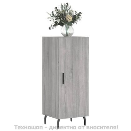 Сайдборд, сив сонома, 34,5x34x90 см, инженерно дърво