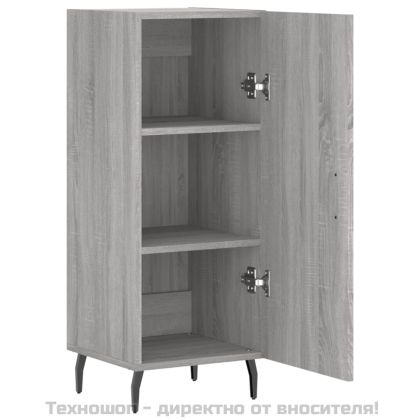 Сайдборд, сив сонома, 34,5x34x90 см, инженерно дърво