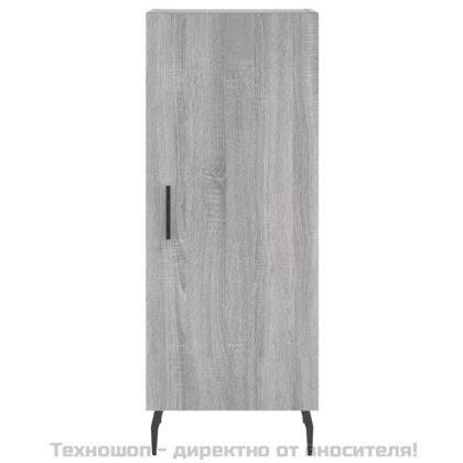 Сайдборд, сив сонома, 34,5x34x90 см, инженерно дърво