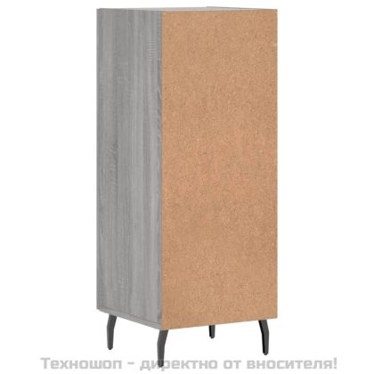 Сайдборд, сив сонома, 34,5x34x90 см, инженерно дърво