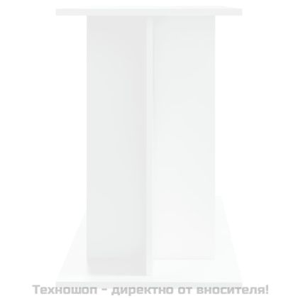 Поставка за аквариум, бяла, 100x40x60 см, инженерно дърво