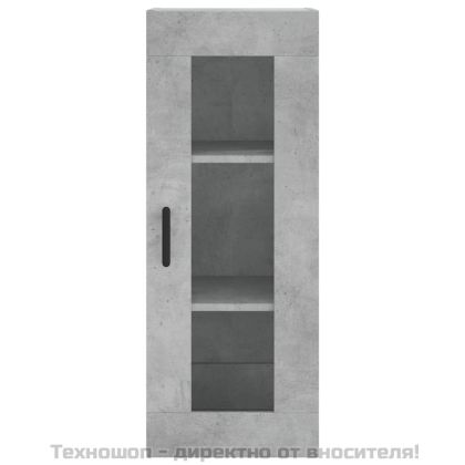 Стенен шкаф бетонно сив 34,5x34x90 см