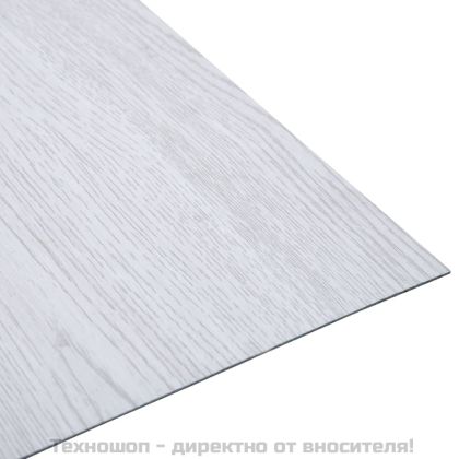 Самозалепващи подови дъски 20 бр PVC 1,86 м² бели