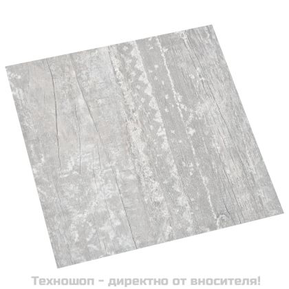 Самозалепващи подови дъски 20 бр PVC 1,86 м² сиви