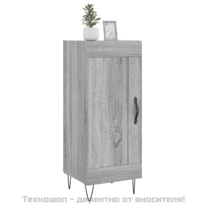 Сайдборд, сив сонома, 34,5x34x90 см, инженерно дърво
