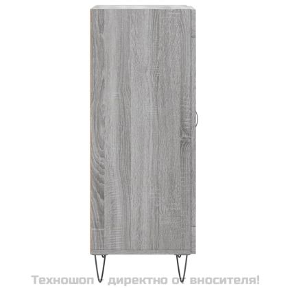 Сайдборд, сив сонома, 34,5x34x90 см, инженерно дърво
