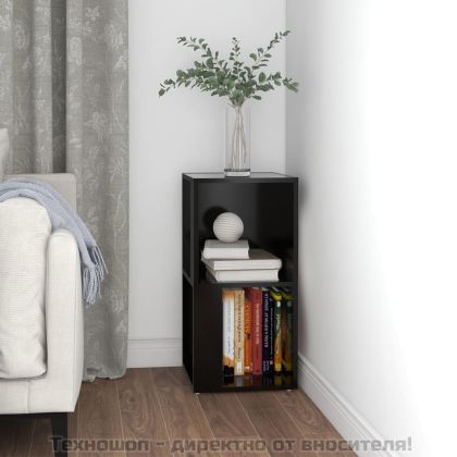 Ъглов шкаф, черен, 33x33x67 см, ПДЧ