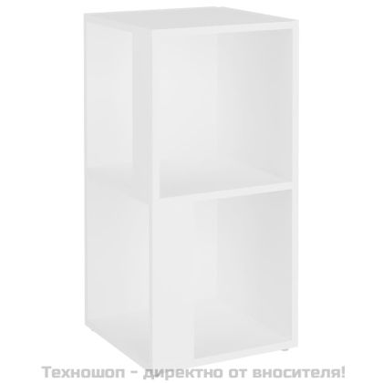 Ъглов шкаф, бял, 33x33x67 см, инженерно дърво