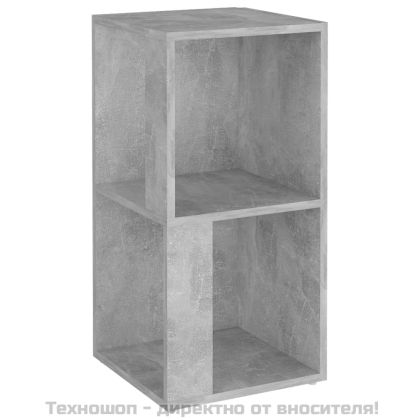Ъглов шкаф, бетонно сив, 33x33x67 см, инженерно дърво