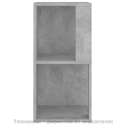 Ъглов шкаф, бетонно сив, 33x33x67 см, инженерно дърво