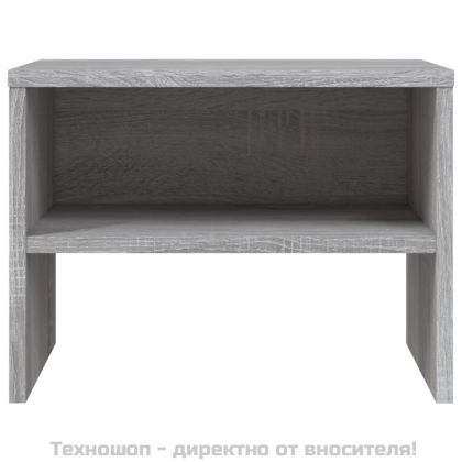 Нощно шкафче, сив сонома, 40x30x30 см, инженерно дърво