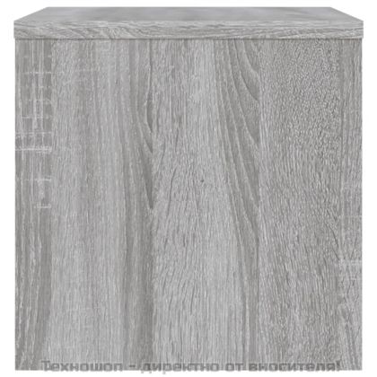 Нощно шкафче, сив сонома, 40x30x30 см, инженерно дърво