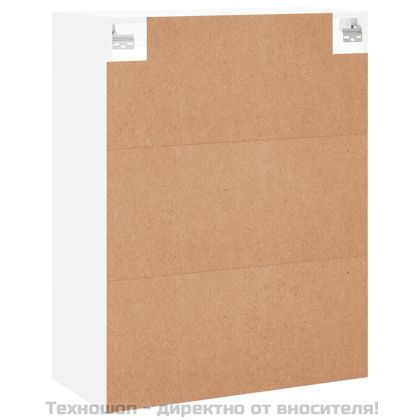 Стенен шкаф бял 69,5x34x90 см