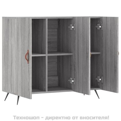 Сайдборд, Сив сонома, 90x34x80 см, инженерно дърво