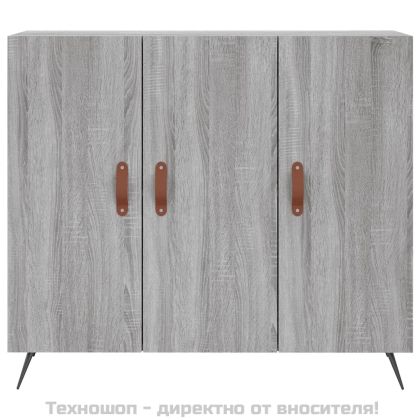 Сайдборд, Сив сонома, 90x34x80 см, инженерно дърво