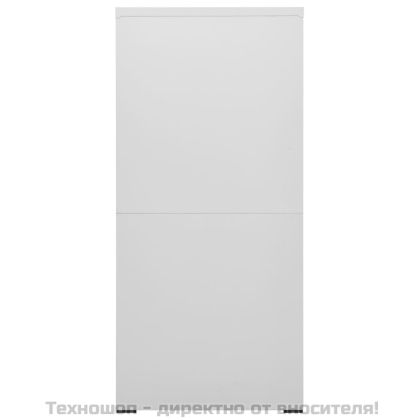 Шкаф за папки, светлосив, 46x62x133 cм, стомана