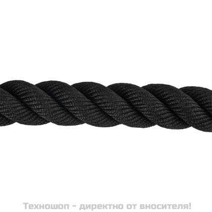 Бойно въже, черно, 6 м, 4,5 кг, полиестер