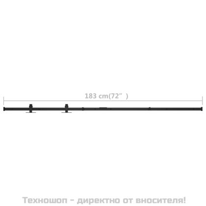 Комплект за мини плъзгаща врата за шкаф, стомана, 183 см