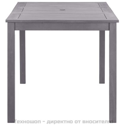 Градинска маса промито сиво 140x80x74 см акациево дърво масив