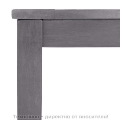 Градинска маса промито сиво 140x80x74 см акациево дърво масив