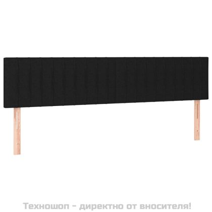 Боксспринг легло с матрак, черно, 160x200 см, плат