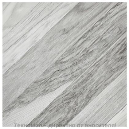 Самозалепващи подови дъски 20 бр PVC 1,86 м² сиви ивици